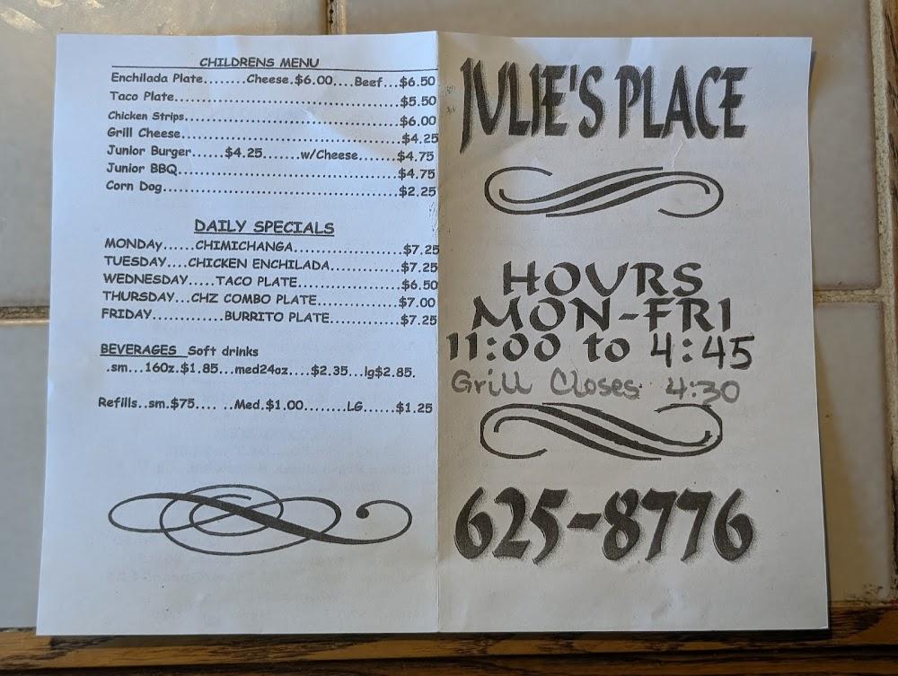 Julie's Place Menu image 2
